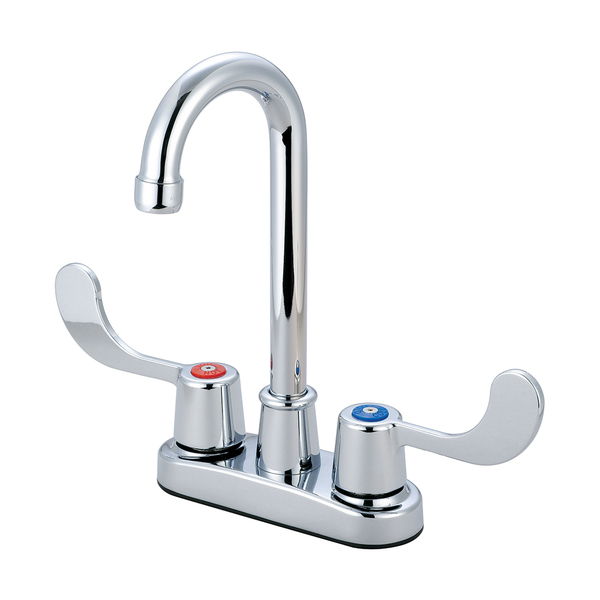 Olympia Faucets Two Handle Bar Faucet, NPSM, Bar, Polished Chrome, Weight: 2.2 B-8180